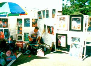 Pete at the Carmel Art and Wine Festival